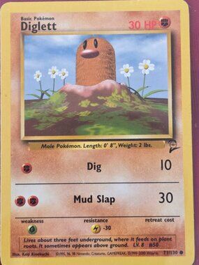 2000, POKEMON DIGLETT CARD!!!
